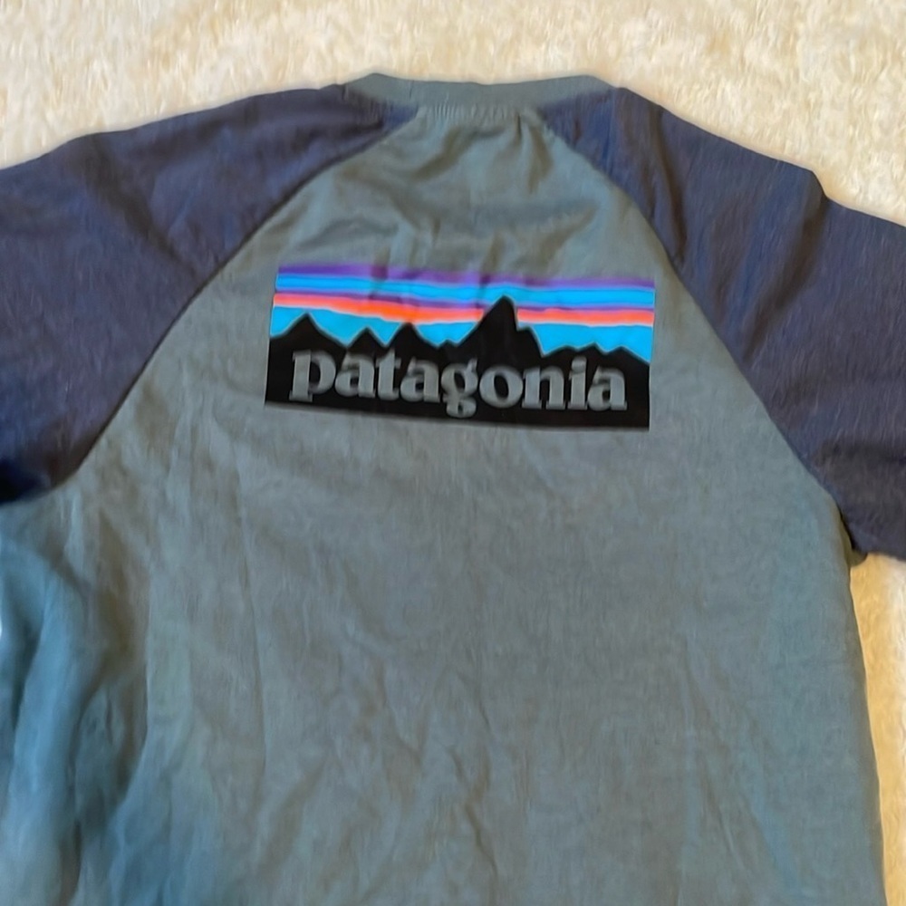 Patagonia Men's Blue Long Sleeve Shirt